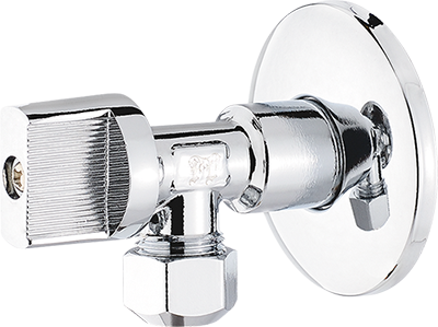 Angle collet valve, metal handle