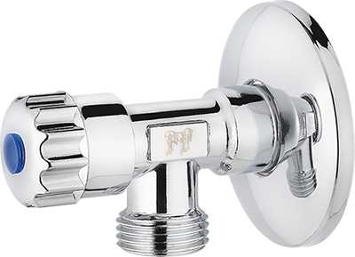 Angle valve, chrome-plated