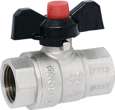 Ball valve «STRONG», F/F, butterfly handle