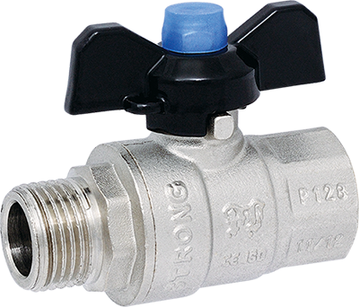 Ball valve «STRONG», F/M, butterfly handle