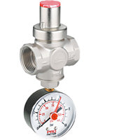 Piston pressure reducing valve with 1/4" pressure gauge