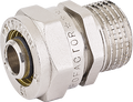 Straight compression fitting with male thread
