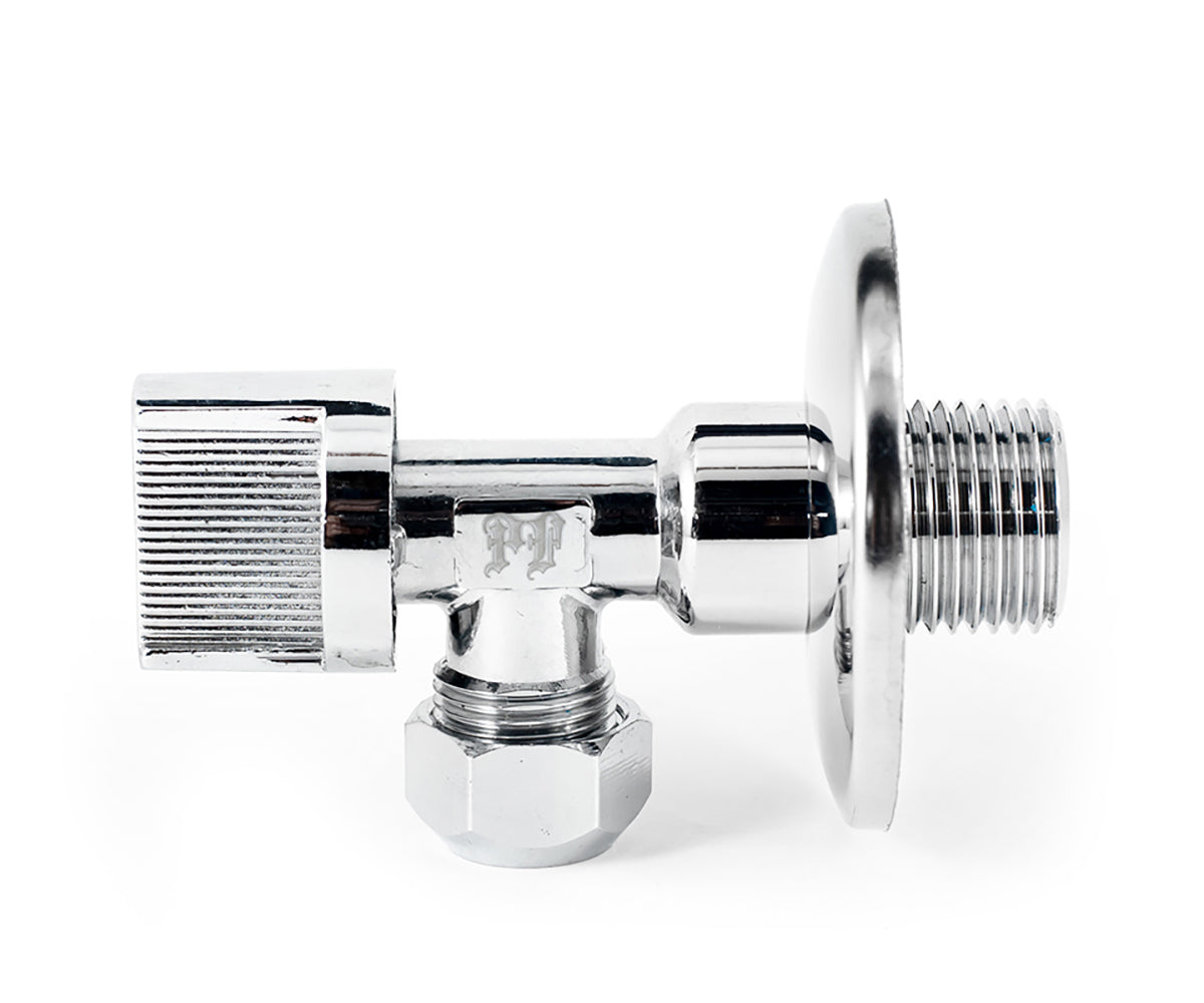 Angle collet valve, metal handle — view 2