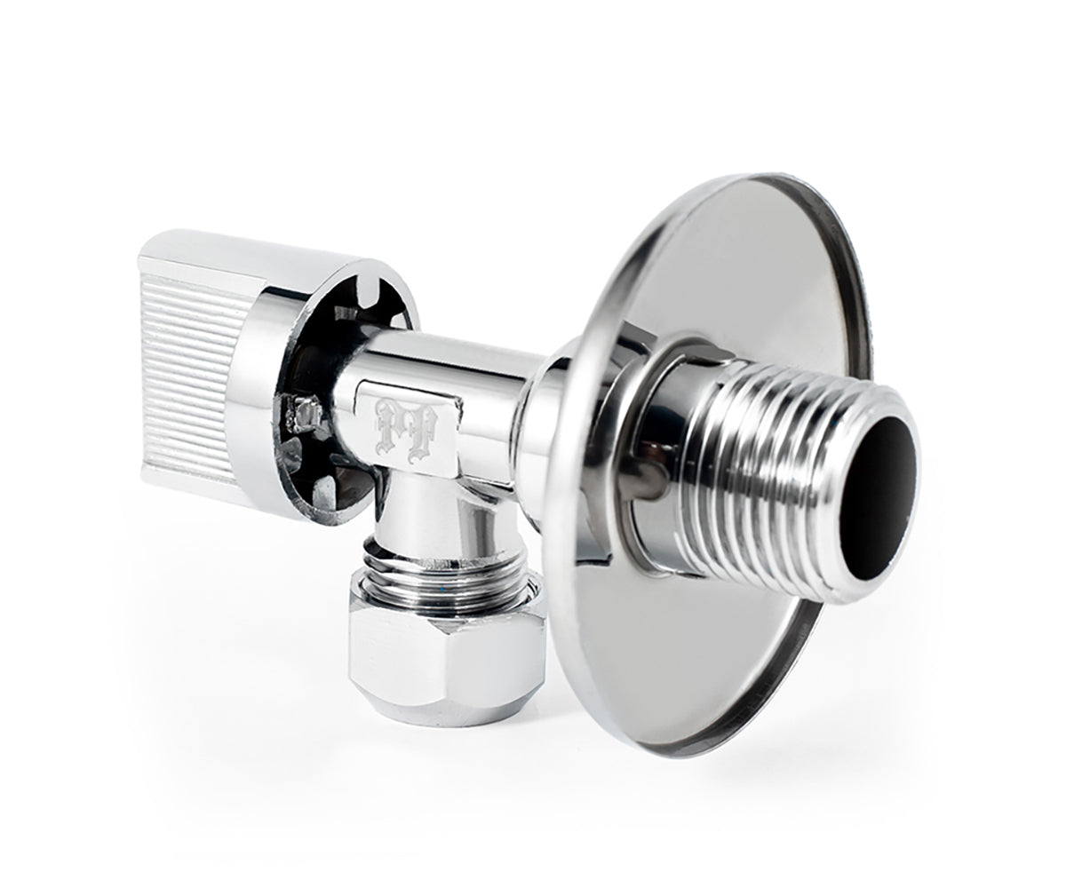 Angle collet valve, metal handle — view 3