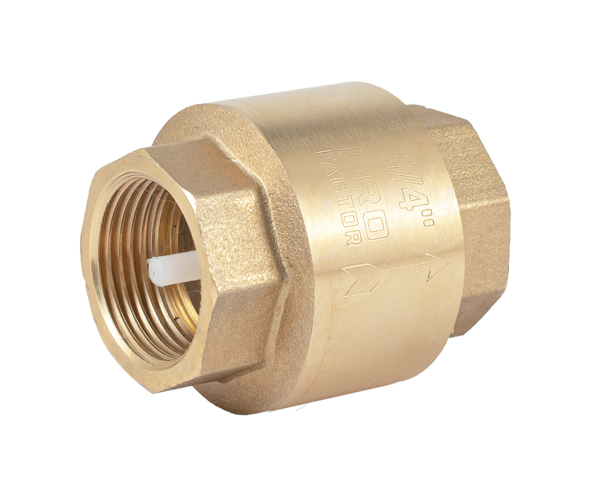 Spring-loaded axial check valve with plastic mechanism — PF CV 241P, ракурс 1
