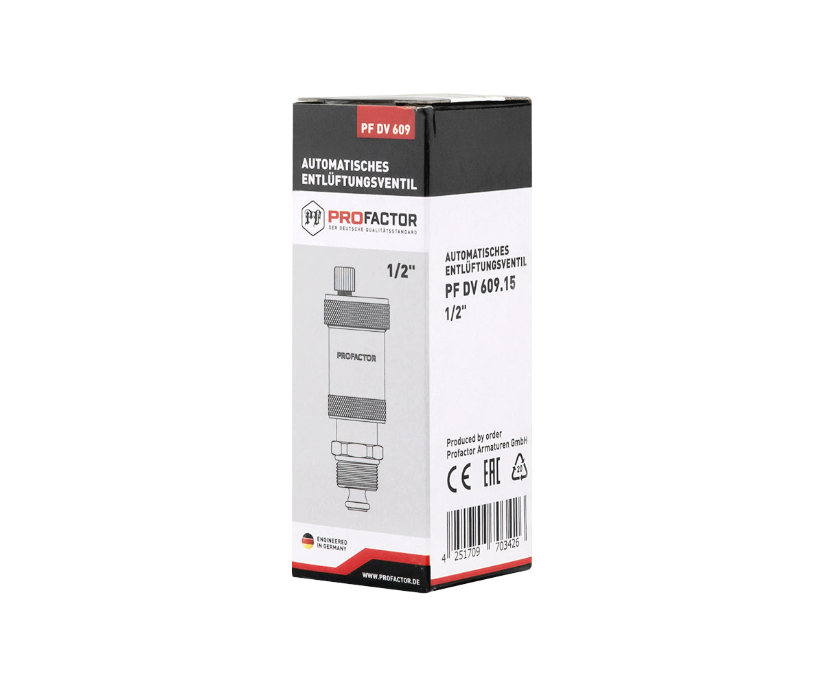 Automatic compact air vent with isolating valve — PF_DV_609.15_5