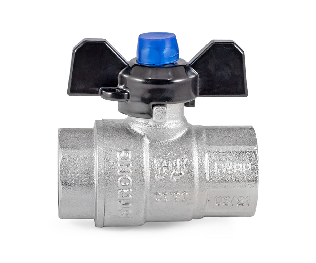 Ball valve «STRONG», F/F, butterfly handle — DN 15 / ½", view 2