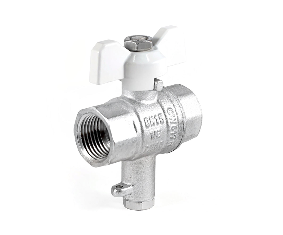 Ball valve «STANDARD» F/F with M10 outlet for temperature sensor — DN 15 / ½", view 5
