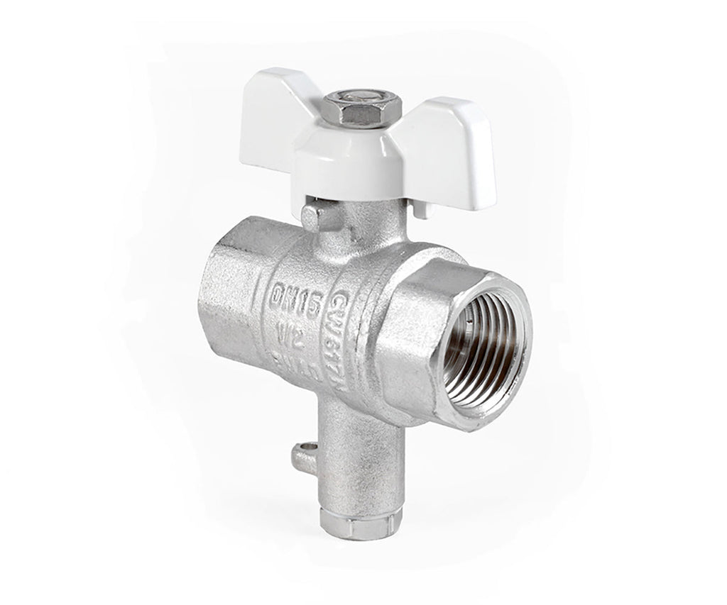 Ball valve «STANDARD» F/F with M10 outlet for temperature sensor — DN 15 / ½", view 7