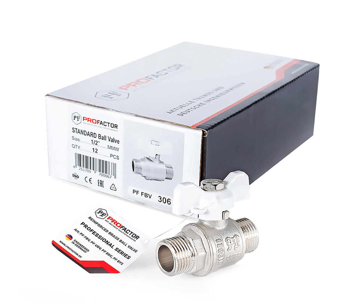 Ball valve «STANDARD», M/M, butterfly handle — DN 15 / ½", view 5