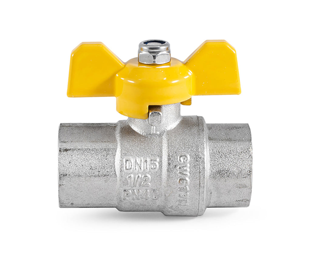 Gas ball valve, F/F, butterfly handle — view 4