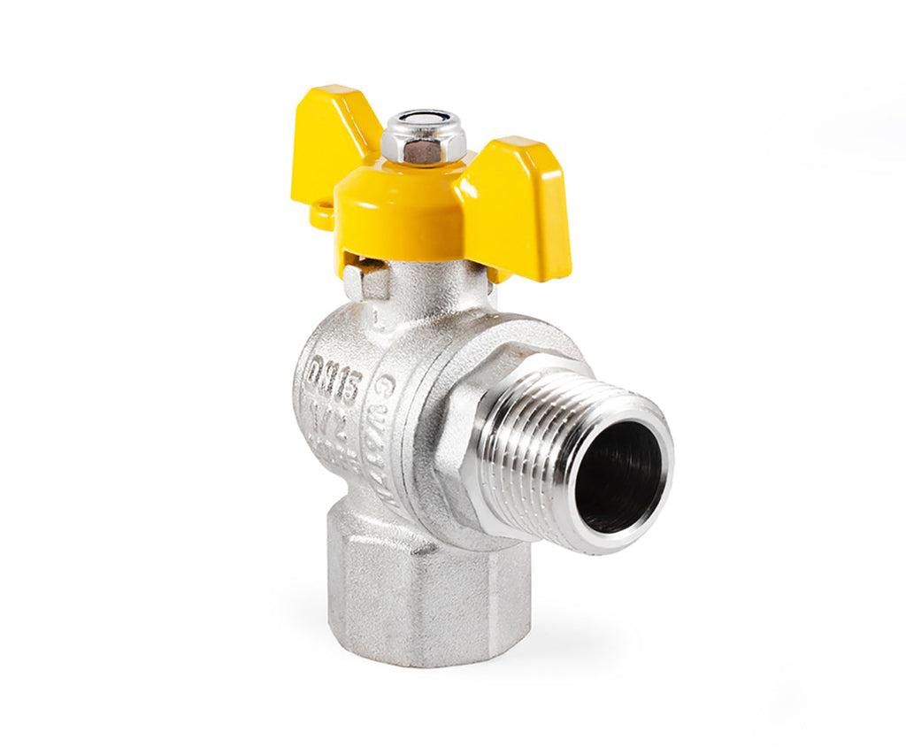 Angle Gas ball valve, F/M, butterfly handle — view 6