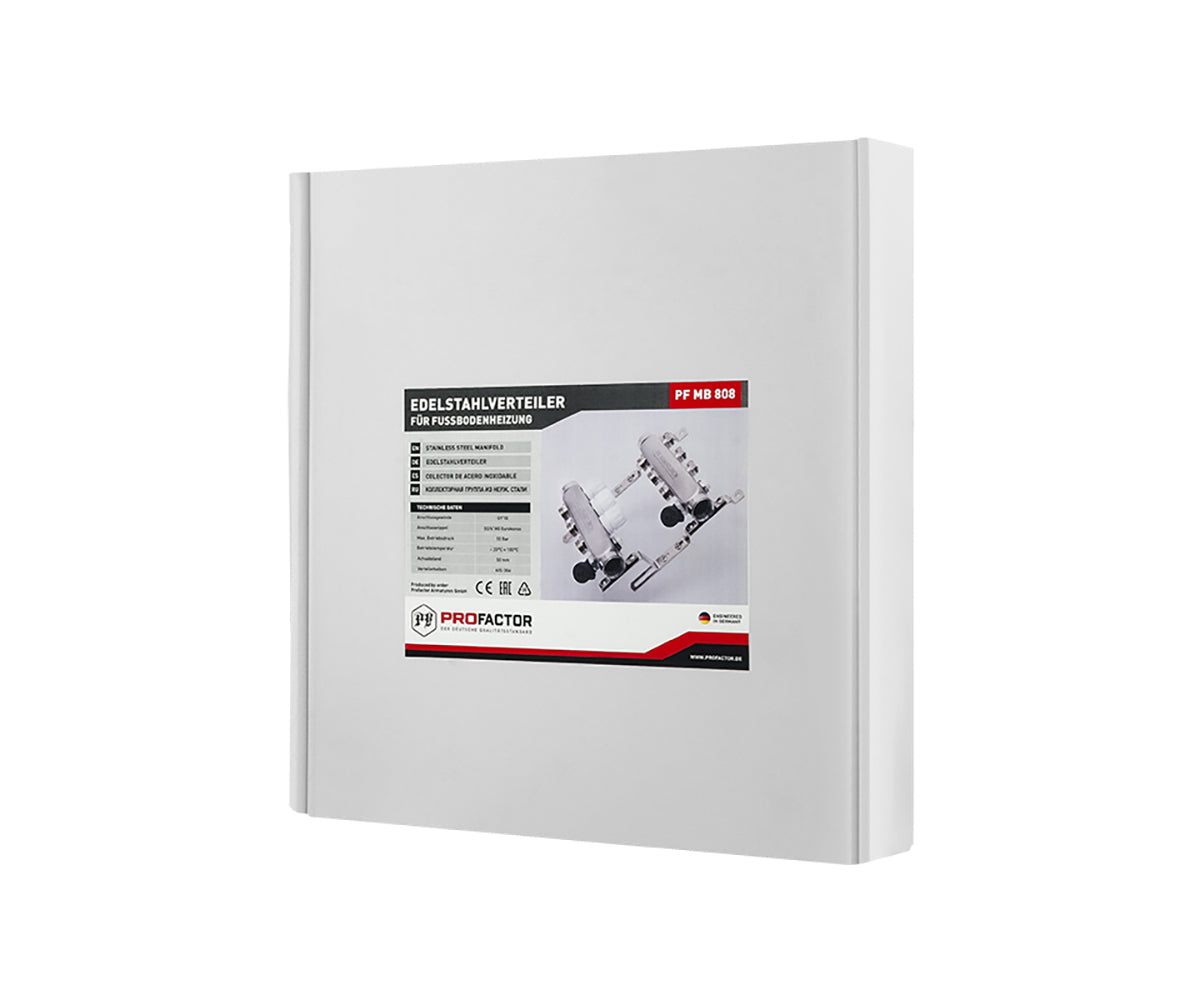 Manifold group with preset and thermostatic valves, drain valves and air vents — PF MB 808.4, ракурс 9