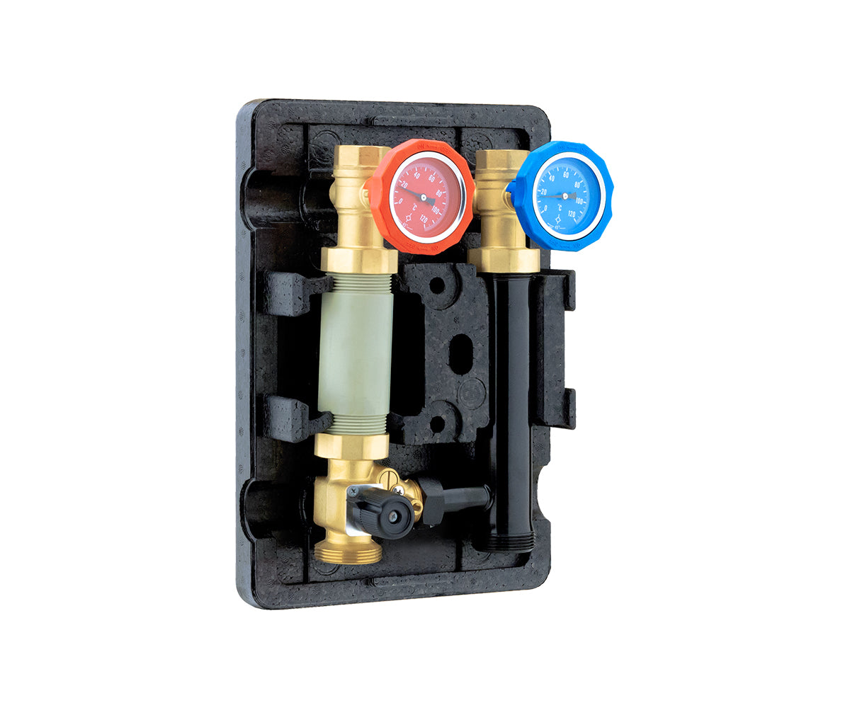 Quick-mount pump group with three-way mixing valve — PF PU 1052 L, view 1