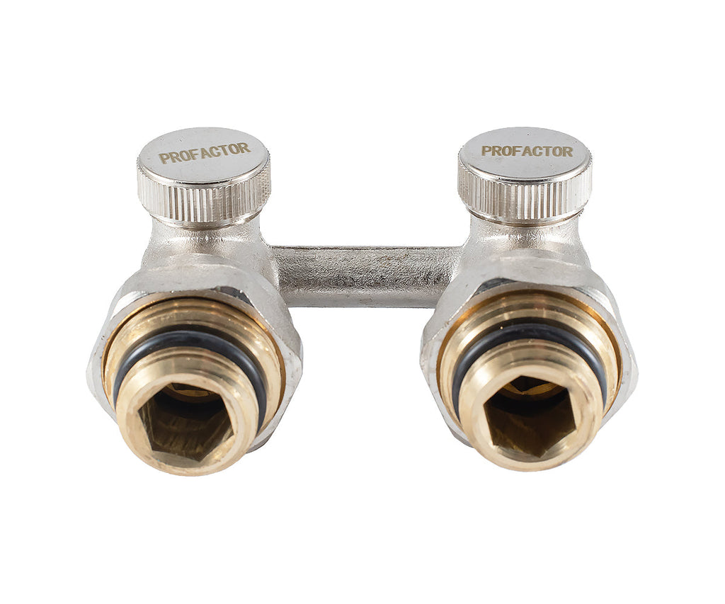 Angled radiator connection unit with seat valve — PF RVA 611, view 8