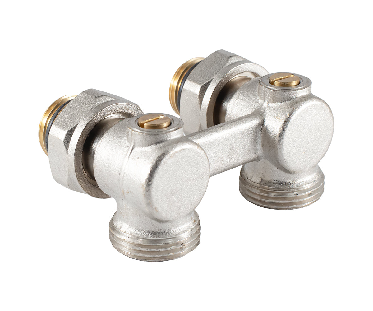 Angled radiator connection unit with ball valve — PF RVA 613, view 3