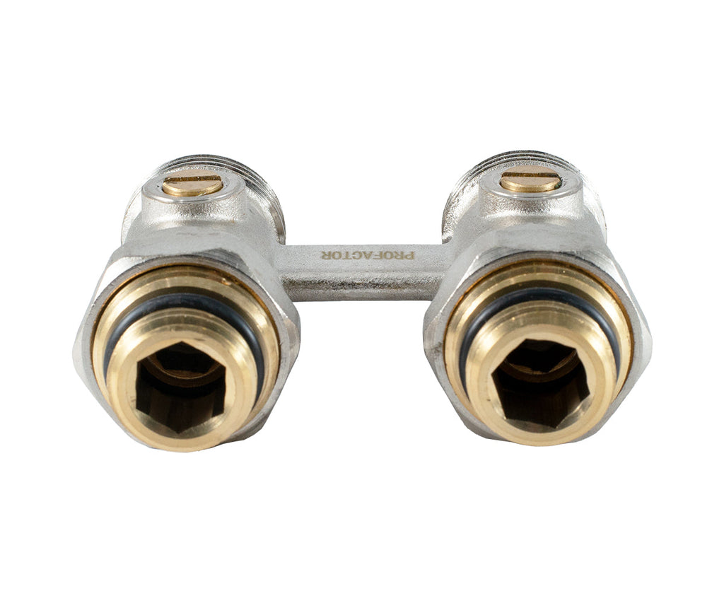 Straight radiator connection unit with ball valve — PF RVS 612, view 8
