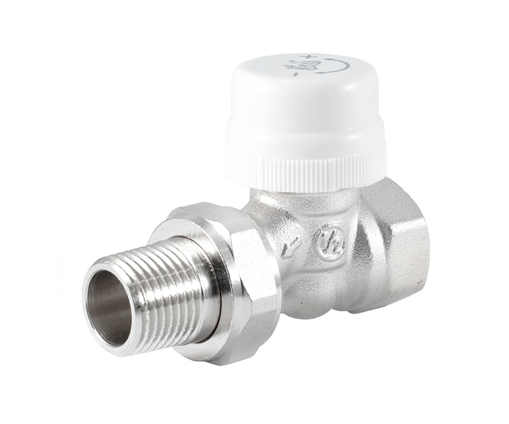 Straight thermostatic radiator valve — view 1