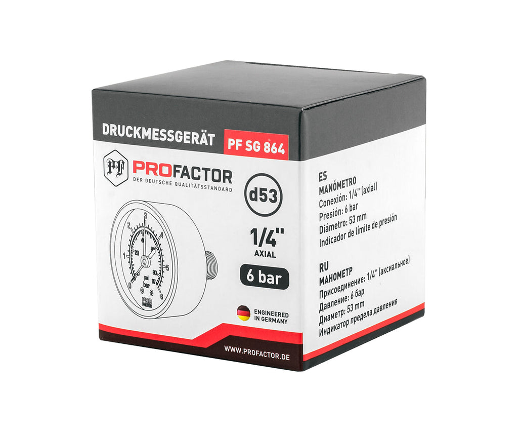Pressure gauge d 53 mm, axial connection — PF_SG_864_8