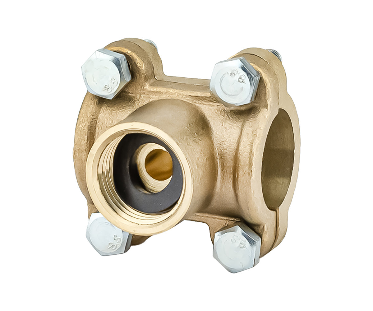 Water outlet (saddle clamp / tapping) — view 1