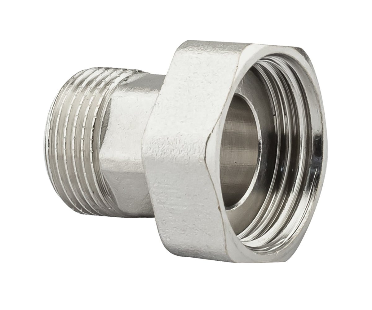 Universal connector with union nut and sealing ring — view 2