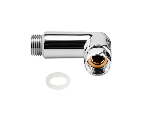Angle connector with union nut F/M — view 2