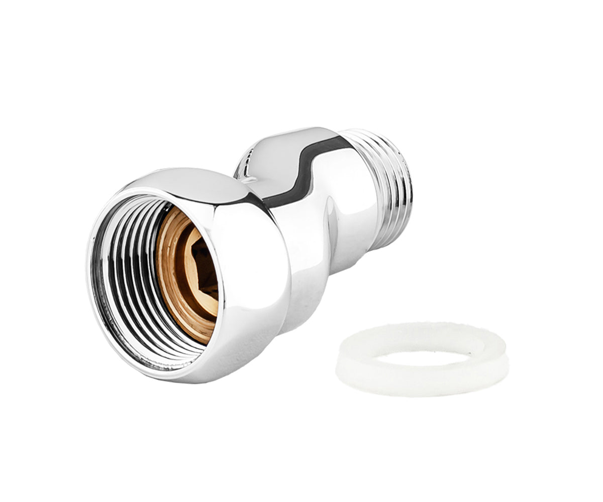 Eccentric connector with union nut F/M — view 2