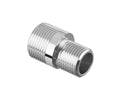 Eccentric connector with chrome-plated escutcheon — view 1