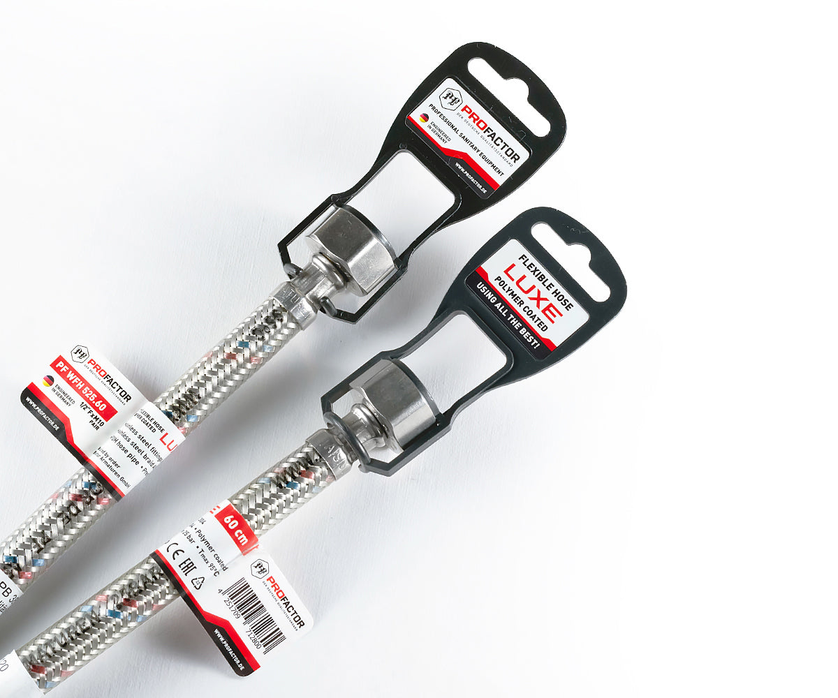 Flexible connection «LUXE» for mixers ½" x M10 (pair) — ракурс 4