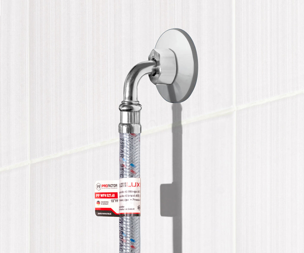 Flexible water connection «LUXE» ½" F/F with angle outlet — ракурс 5