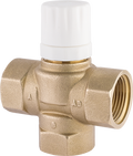 Three-way regulating diverting valve