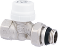 Straight thermostatic radiator valve with O-ring seal at tailpiece