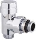 Angled thermostatic valve, chrome-plated