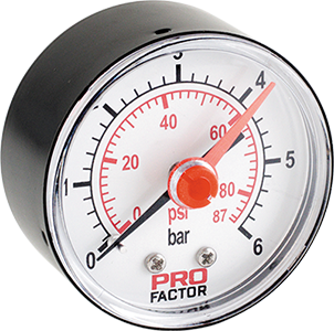 Pressure gauge d 53 mm, axial connection