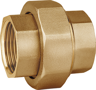 Union with union nut F/F