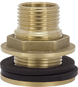 Tank adaptor with flange (left-hand thread)