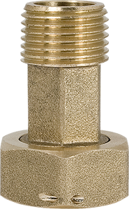 Connector for water meter with gasket