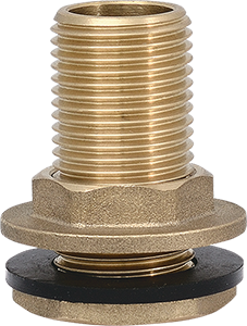 Tank adaptor with flange