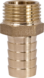 Hose tail with male thread